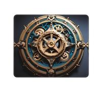 Cool Steampunk Gears Square The Mouse pad 10x12in - Non-Slip Rubber Base Mousepad/Desk Mat Stitched Edges for Office Laptop