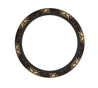 Cool Steampunk Gears Universal Steering Wheel Cover â€“ Durable, Non-Slip Chloroprene Rubber Car Steering Cover With Full-Print Design For Cars, Suvs, Trucks & Atvs