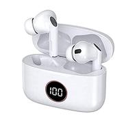 Cool Stereo Bluetooth Headphones Dual POD Earbuds LCD Air Pro White