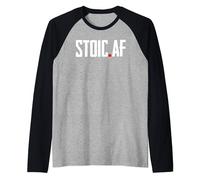 Cool Stoic Quote Stoicism Raglan Baseball Tee