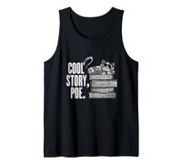 Cool Story Poe Cat Short Story Edgar Allan Reading Tank Top