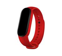 Cool Strap for Xiaomi Mi Band 5 / Mi Band 6 / Amazfit Band 5 Smooth Red