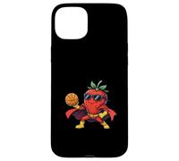Cool Strawberry Superhero Basketball Player Case for iPhone 15 Plus