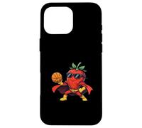 Cool Strawberry Superhero Basketball Player Case for iPhone 16 Pro Max