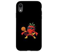 Cool Strawberry Superhero Basketball Player Case for iPhone XR