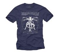 Cool Stuff for Teenagers - Da Vinci Alien T-Shirt - Gamer Gifts for Men Blue XXXXXL