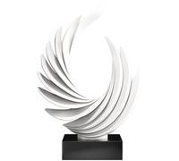 Cool Stuff to Put on Shelves Abstract Decorative Sculpture Gold Ocean Wave Statue Wing Table Bookshelf Shelf Aesthetic Room Decor Aesthetic(Gold)