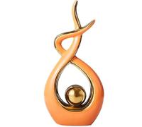 Cool Stuff to Put on Shelves Home Decor Modern Abstract Art Sculpture Ceramic Statue, Ceramics Table Decoration Decorative Accents for Living Dining Room Room Decor Aesthetic(Green,CH)