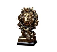 Cool Stuff to Put on Shelves Lion Statue King Sculpture Animal Heads Decor Mens Office Figurines for Lovers 6.5in Room Decor Aesthetic(C1)