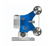 Cool Stuff to Put on Shelves Modern Crystal and Composite Material Projection Machine Statue for Room and Home Decor - Brown and Blue, 24x10x29cm, 2600g Room Decor Aesthetic