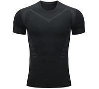 Cool Stuff Under 10 Pounds Men Summer Clothes Men Compression Shirts Short Sleeve Base Layer Athletic Undershirt Gear Workout T Shirt Tshirts Fashion Clothes Big and Tall Tops Black