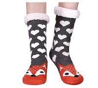 cool stuff under 10 pounds under 1 pound Bed Socks for Women Fuzzy Grippers Slipper -Lined Soft Winter Warm Women's Ladies Bed Socks Long/Short Socks Funny Xmas Gifts black socks womens 4-7