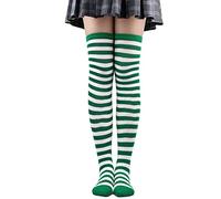 cool stuff under 10 pounds under 1 pound Bed Socks for Women Womens Over Knee High Women Striped Thigh Stockings For Halloween Leg Warmer Warm Ladies Socks Long/Short fluffy socks womens 4-7
