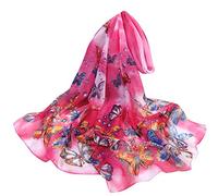 cool stuff under 10 pounds under 1 pound Scarf for Women Uk Long Scarf Women Flower Wrap 160 * 50cm Silk Scarves Shawl Print Simulation Soft Scarf Long Scarf Shawl Wrap Soft Warm gifts for women