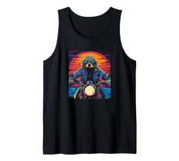 Cool Sunglasses and Motorcycle Rider Sloth Outfit Tank Top