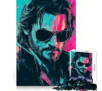 Cool Sunglasses Man Jigsaw Puzzles 1000 Piece for Teenagers Brain Think, Smooth Connection, Real Challenge, Festive Gift (38x26cm)