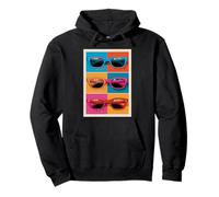Cool Sunglasses Pop Art Trio Design Pullover Hoodie