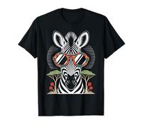 Cool Sunglasses Zebra Zoo Lover Funny Safari Animal T-Shirt