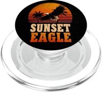 Cool Sunrise Eagle with Palm Trees Costume PopSockets PopGrip for MagSafe