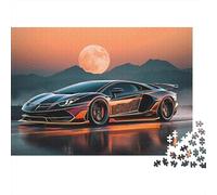 Cool Supercar Jigsaw Puzzles Extremely Challenging Perfect for Passing The Time Strengthen Bonds Suitable for All Ages 500pcs (52x38cm)
