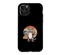 Cool Surf Otter Retro Beach Sunset Case for iPhone 11 Pro