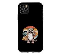 Cool Surf Otter Retro Beach Sunset Case for iPhone 11 Pro Max