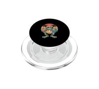 Cool Surfing Frog Summer Retro PopSockets PopGrip for MagSafe