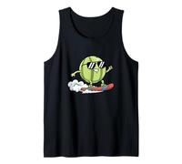 Cool Surfing Watermelon with Sunglasses Summer Tank Top