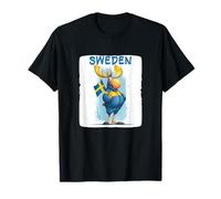 Cool Swedish Moose Costume for Animals and Sweden Lovers T-Shirt