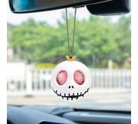 Cool Swinging Skull Car Pendant,Cute Flying Ghost Car Interior Hanging Accessories Rear View Mirror Skeleton Car Rearview Mirror Hanging Ornament Halloween Auto Interior Home Decoration Accessories