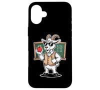 Cool Teacher Goat With Chalkboard X Equals Plus 2 Case for iPhone 16 Plus