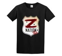 Cool Tee Shirt Z Nation Logo Casual Short Sleeve T Shirt Neck Punk Shirts Unisex Tees S Black