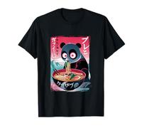Cool Tees Panda Ramen Japanese Funny Kawaii Panda Anime Manga Graphic T-Shirt