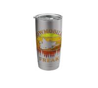 Cool Thrilling Retro Snowmobiling Freak Stainless Steel Insulated Tumbler
