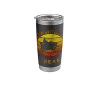 Cool Thrilling Retro Snowmobiling Freak Stainless Steel Insulated Tumbler