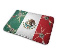 Cool Thunder Eagle Mexico Flag Art Door Mats Low Profile Barrier Mat Dirt Trapper Floor Mats For Front Back Door Entryway Kitchen 40X60Cm