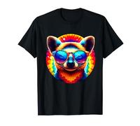 Cool Tie Dye Sunglasses Kinkajou Graphic Illustration Art T-Shirt
