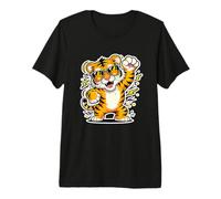 Cool Tiger Design Siberian Tigers Safari Lover Jungle Premium T-Shirt