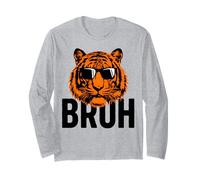 Cool Tiger Wearing Sunglasses Bold Animal Design Long Sleeve T-Shirt