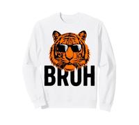 Cool Tiger Wearing Sunglasses Bold Animal Design Sweatshirt