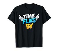 Cool Time Flies by Statement Emblem T-Shirt