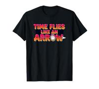 Cool Time Flies Like an Arrow Emblem T-Shirt
