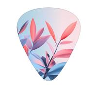 Cool-toned leaves guitar pick set, 3 different thicknesses, 12 pieces for a variety of instruments