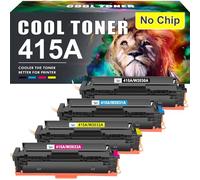 Cool Toner Compatible for HP 415A 415X Multipack Toner Cartridge Replacement for Color Laserjet Pro MFP M479fdw Toner M479fnw M479fdn M454dn M454dw M479 W2030A W2031A W2032A W2033A (4-Pack)