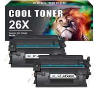 Cool Toner Compatible for HP 26X CF226X 26A CF226A Toner Cartridge LaserJet Pro M402dn M402n M402d M402dw M402 MFP M426dw M426fdw M426fdn M426 - Black, 2-Pack