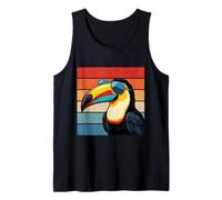 Cool Toucan Retro Sunset Vintage Distressed Bird Lover Tank Top