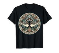 Cool Tree of Life Symbol In Nordic Art Style Men Women T-Shirt