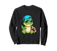 Cool TRex American Football Player Cartoon Design Sweatshirt
