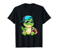Cool TRex American Football Player Cartoon Design Value Graphic T-Shirt