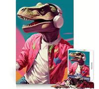 Cool TRex Listen To Music Puzzles for Adults 1000 Puzzles Think Sharper, Stress Relief, Home Fun, (38x26cm)